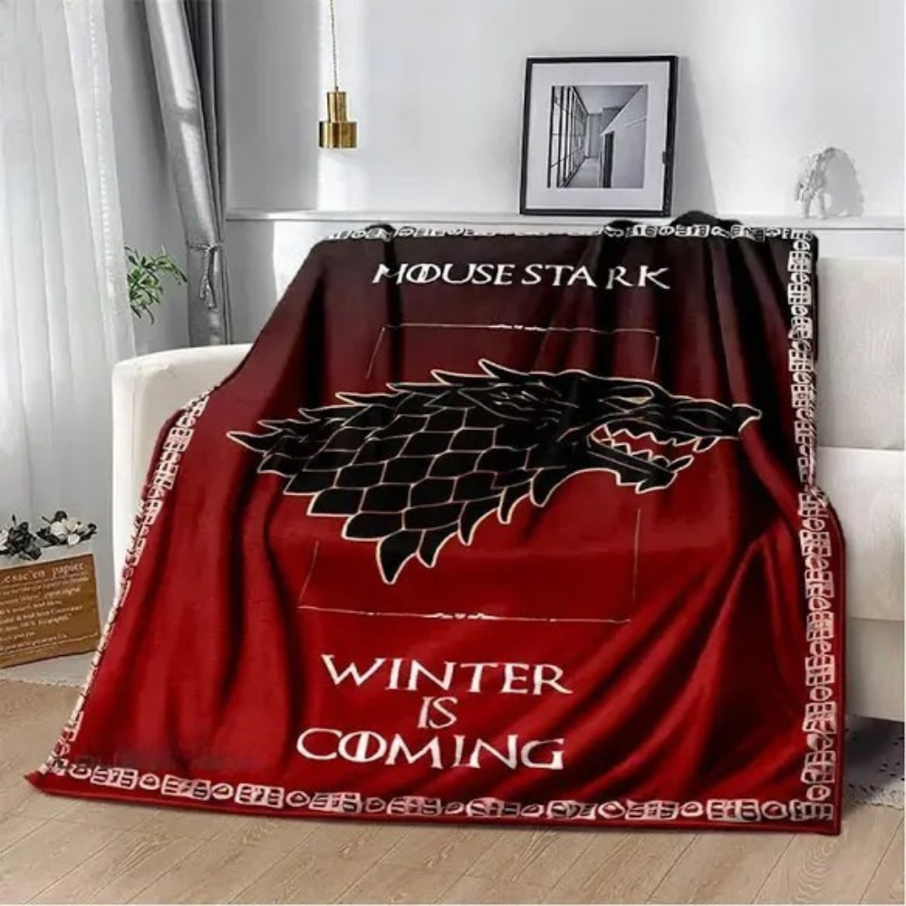 Targaryen themed flannel throw blanket