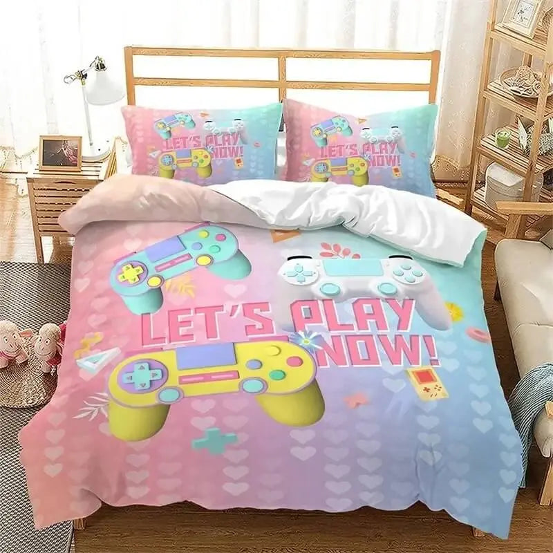 Playstation-style comforter cover set for kids or teen boys