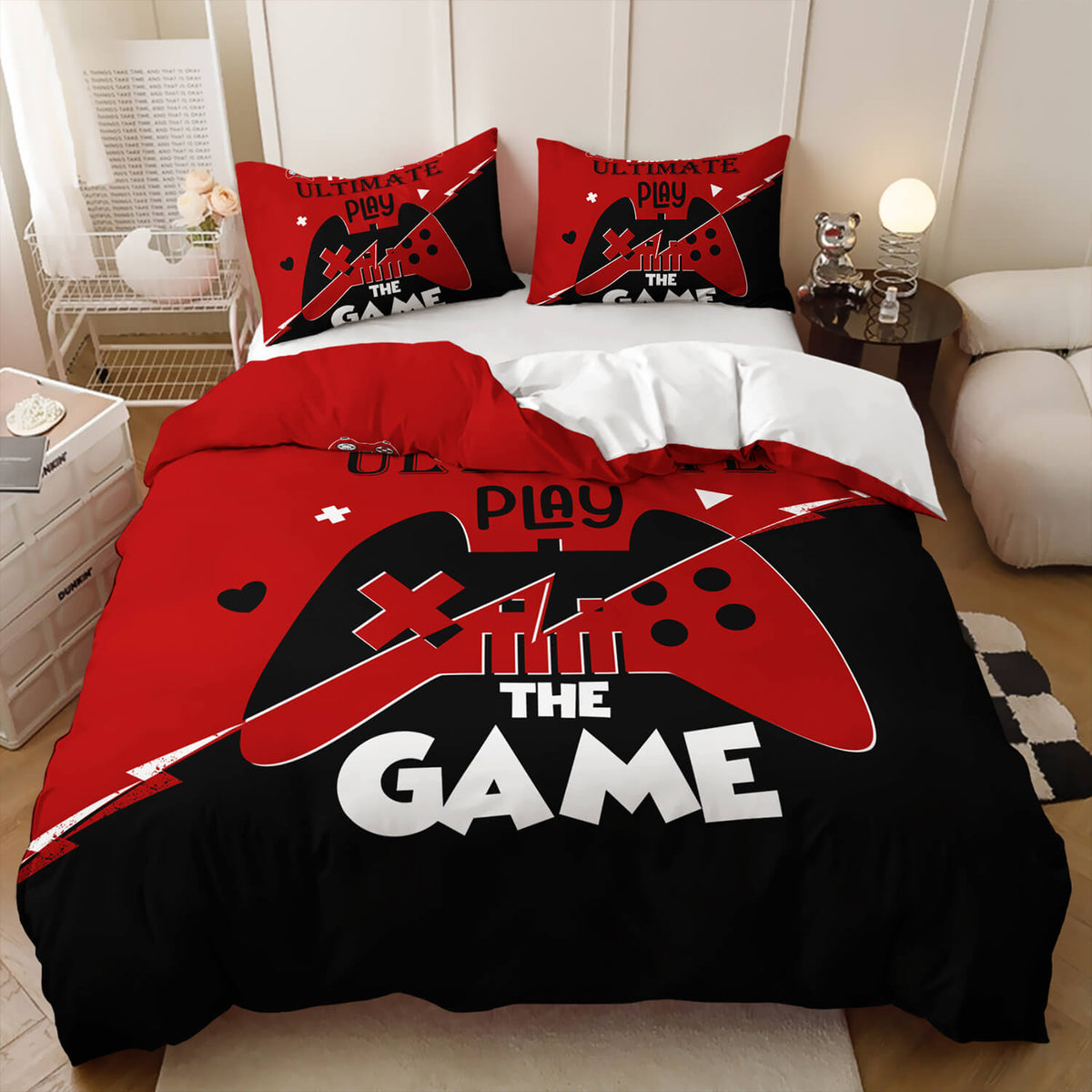 3D video game bedding set