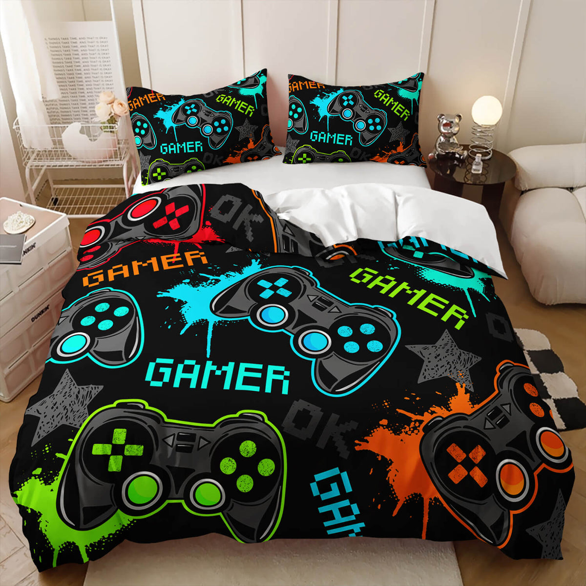 Gaming bedding for teens