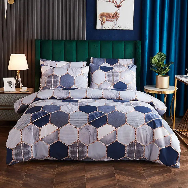 Geometric Hexagon Bedding Set