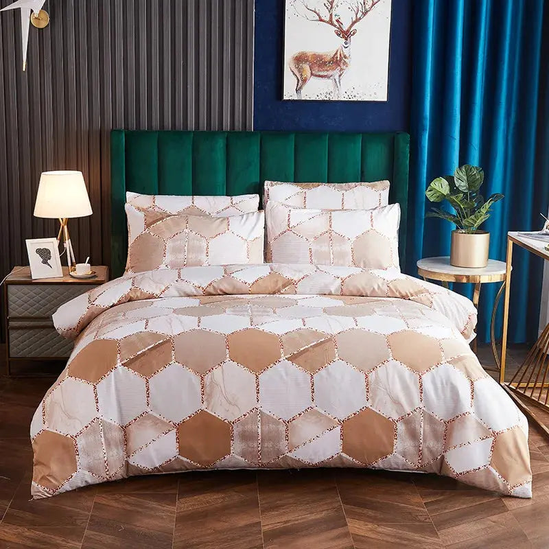 Geometric Hexagon Doona Cover