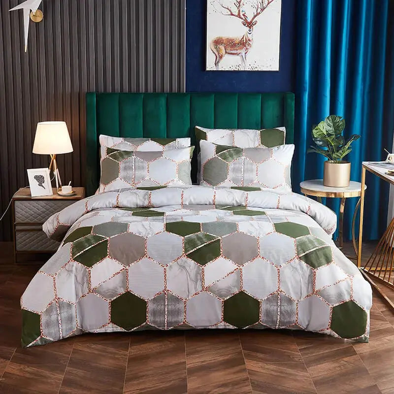 Geometric Hexagon Duvet Cover