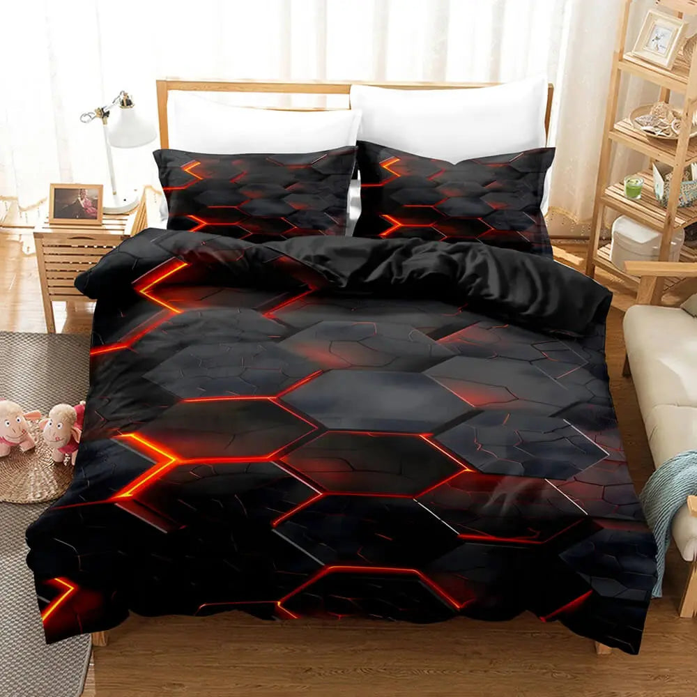 Geometric Pattern Quilt Cover