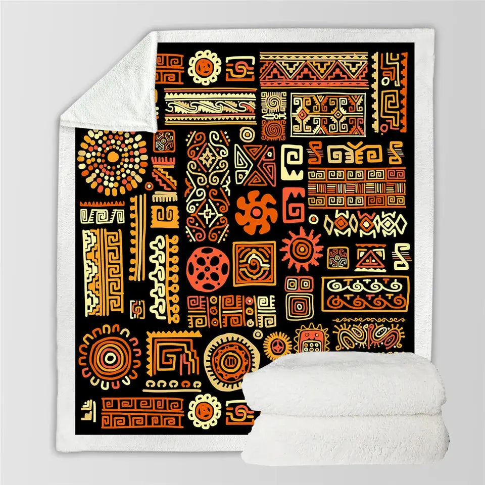 Geometric Throw Blanket My Store