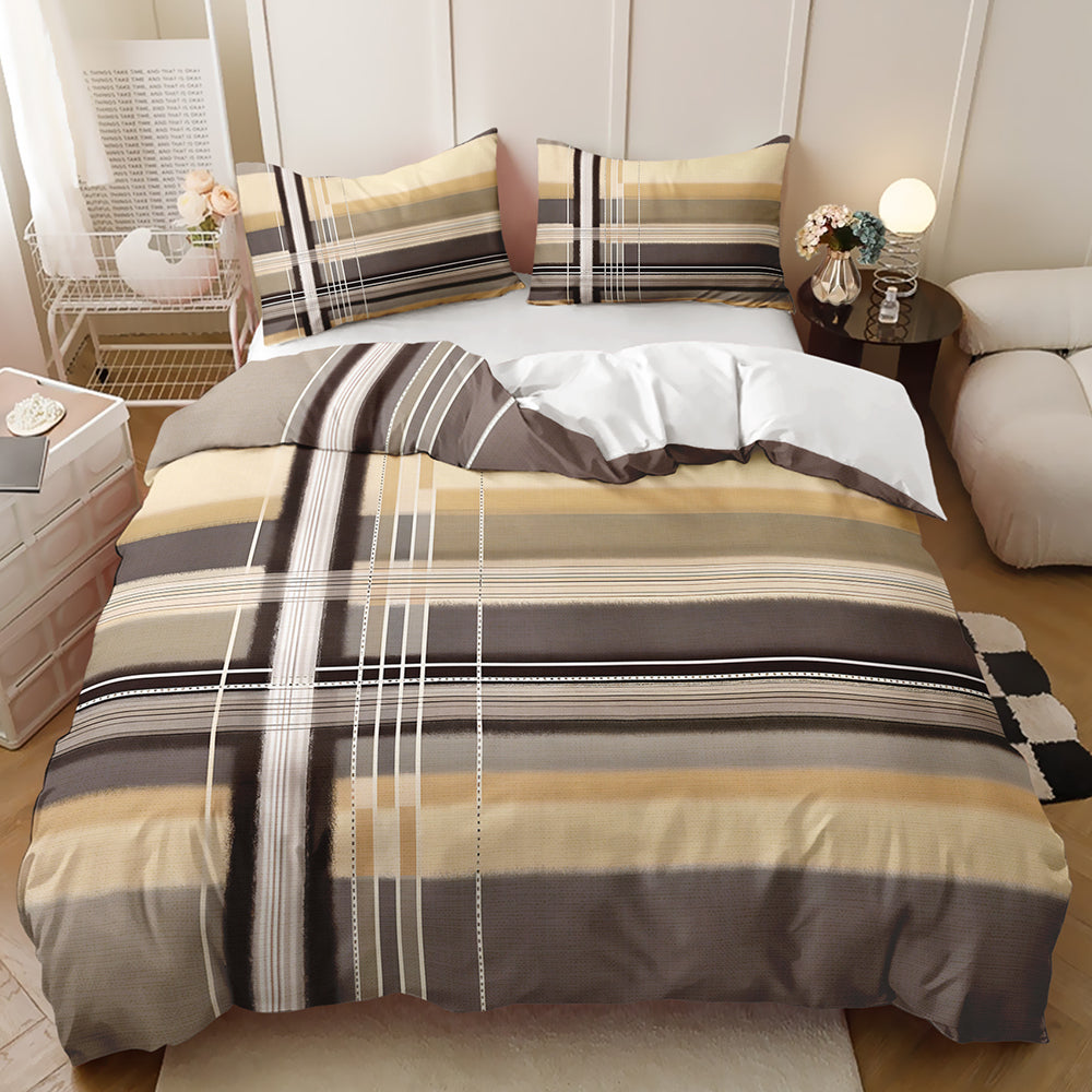 Modern bedroom geometric bedding