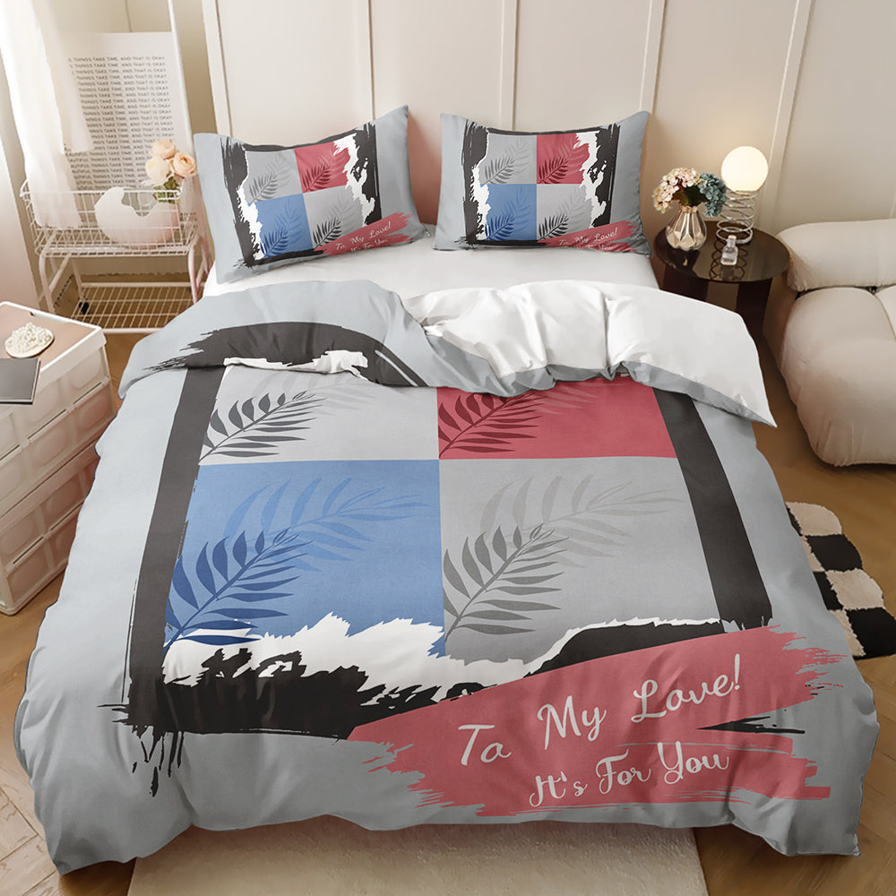 Stylish geometric duvet cover