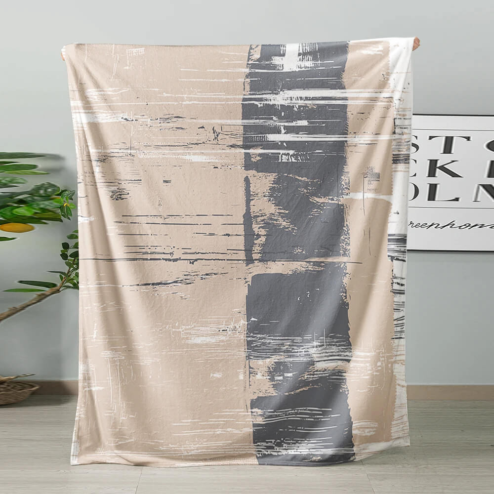 Abstract geometric throw for sofa and lounge decor