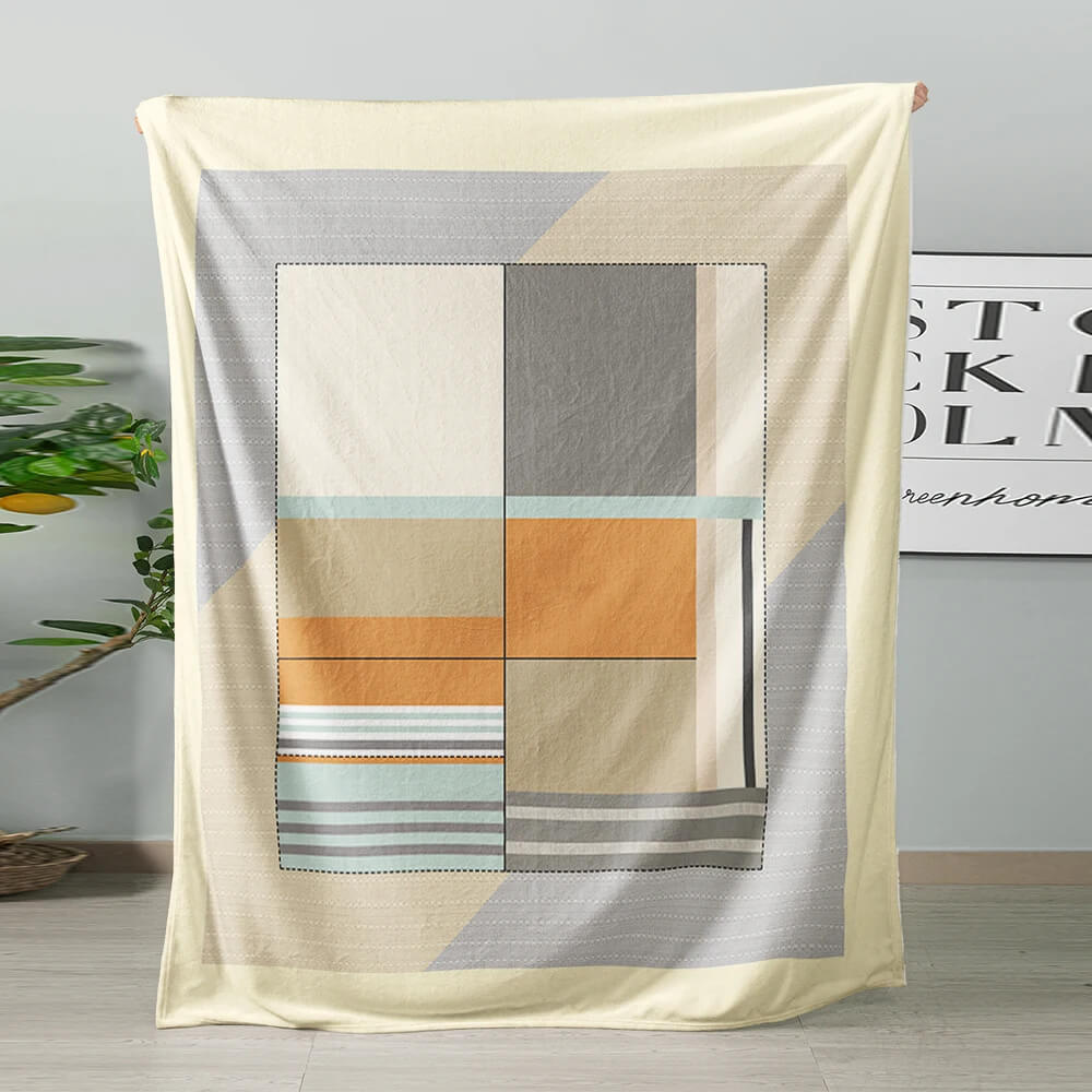 Modern abstract blanket for bedroom and living room for gift