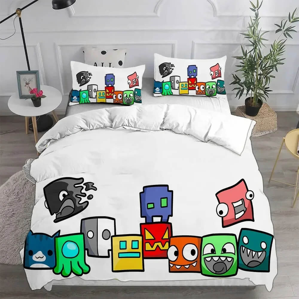 Comfortable gaming themed doona cover set