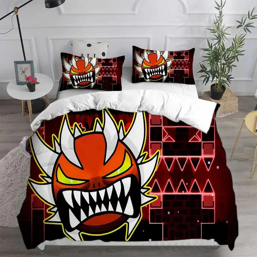 Vibrant quilt cover set with gaming design
