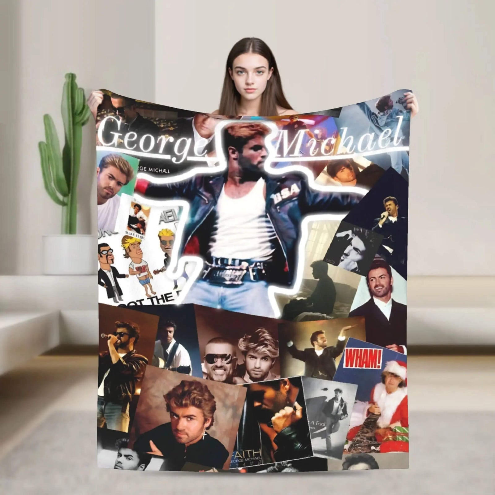 George Michael Throw Blanket