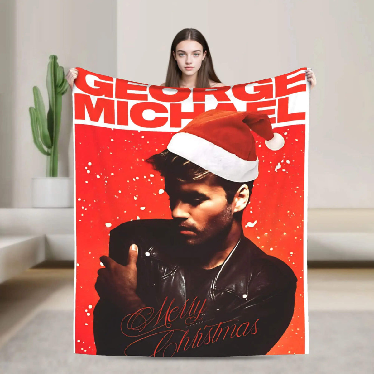 George Michael flannel blanket design