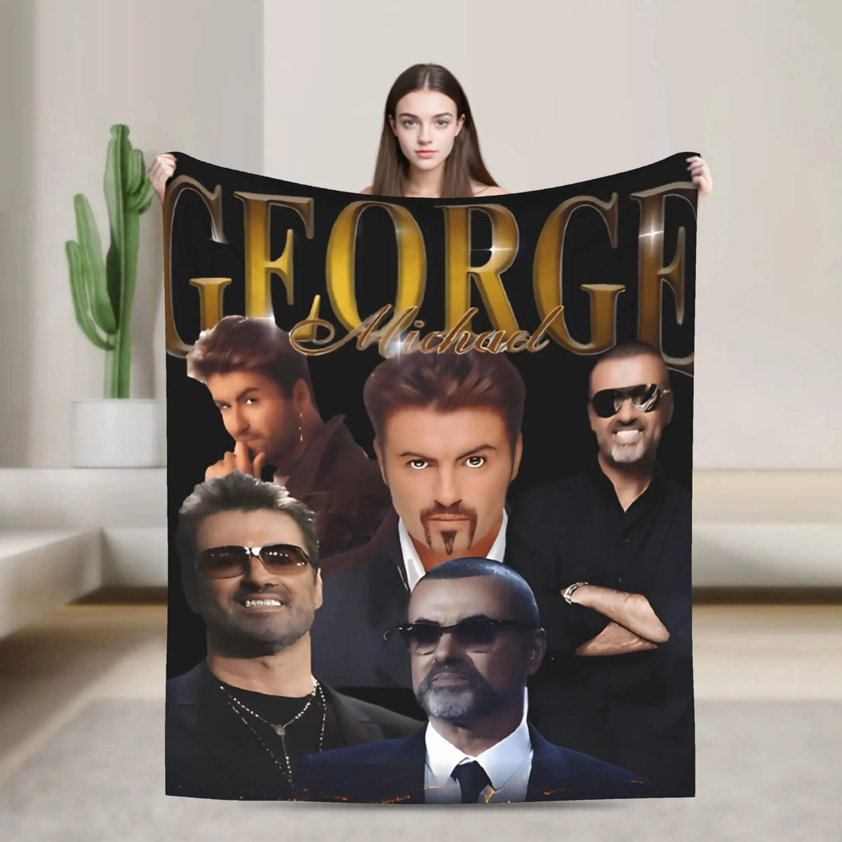 George Michael fan gift blanket