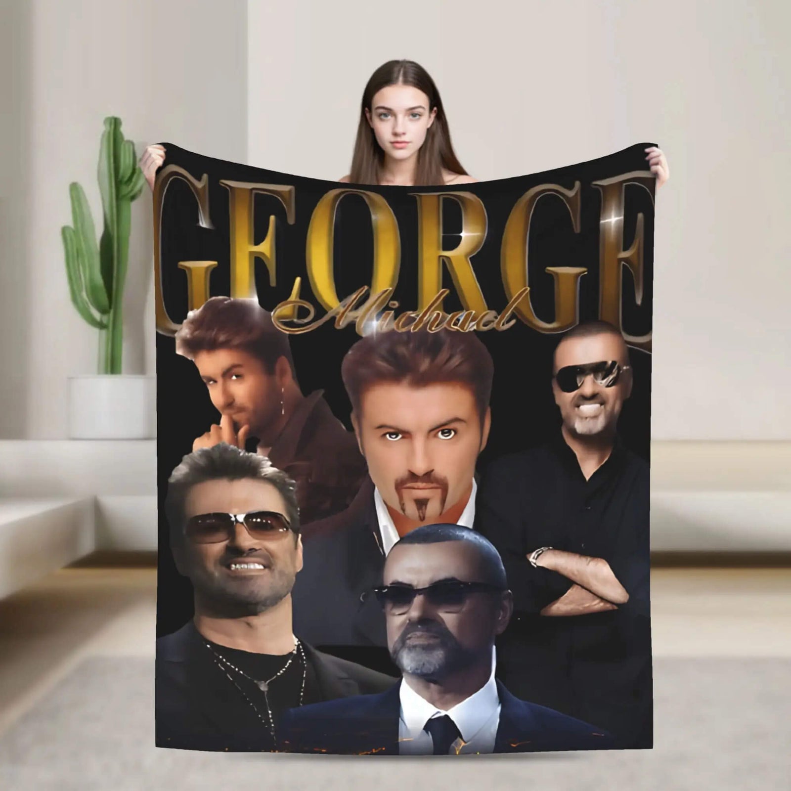 George Michael fan gift blanket