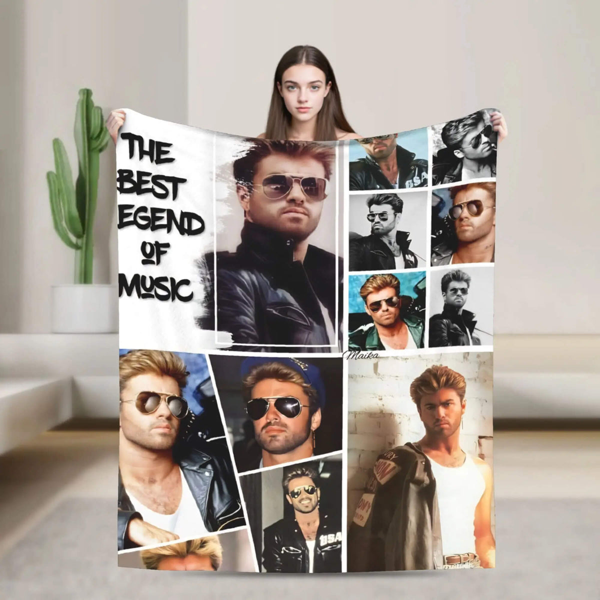 George Michael bed throw decor