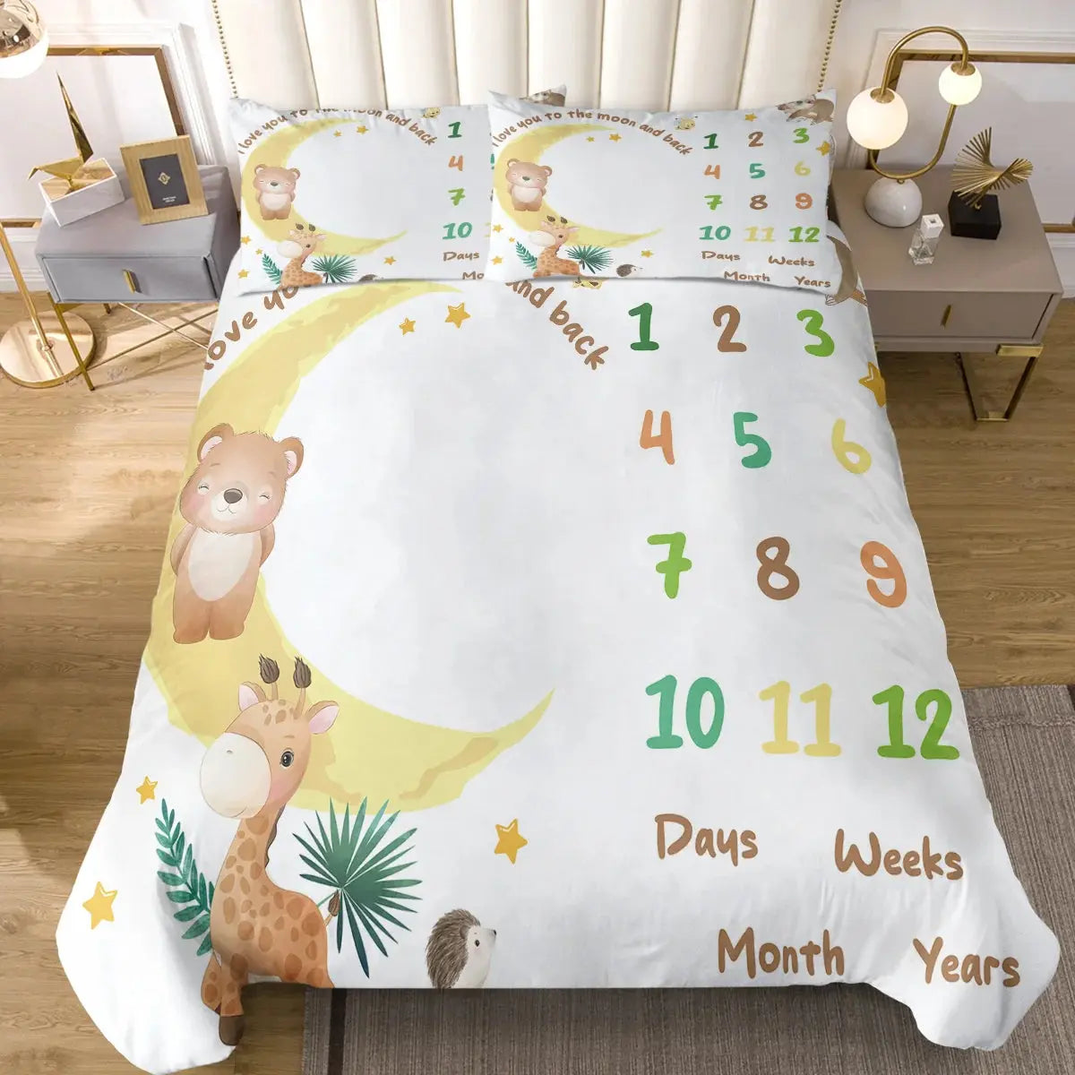 Giraffe Bear Duvet Cover My Store