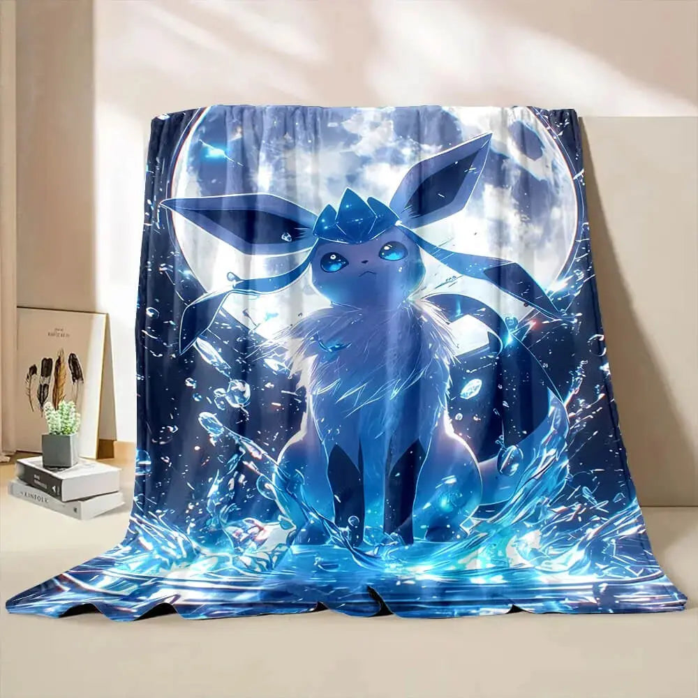 Glaceon Pokemon Throw Blanket