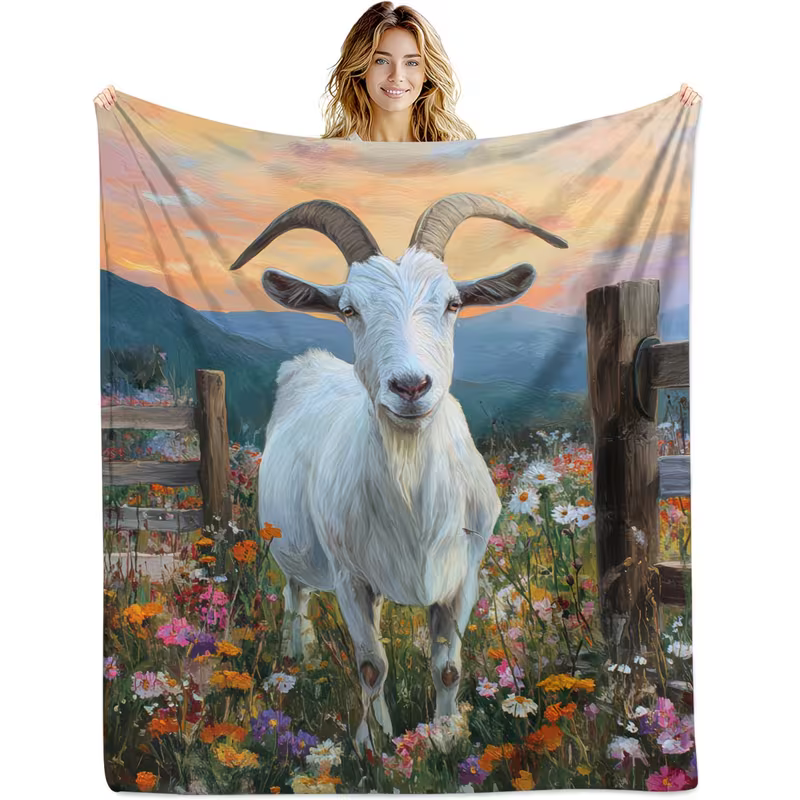 soft goat blanket for sofa
