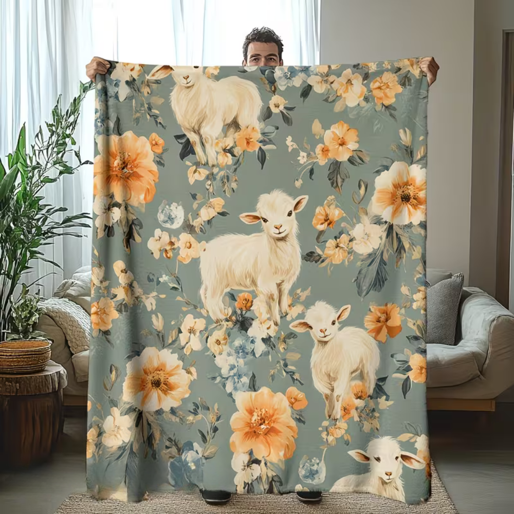 goat blanket for travel and picnic