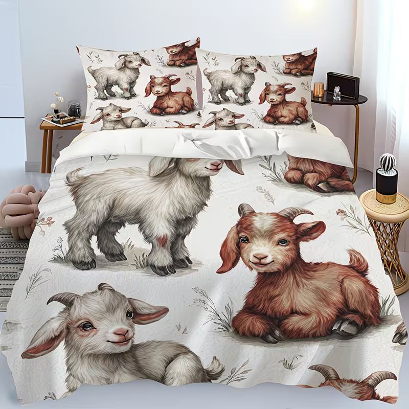 goat bedding aesthetic