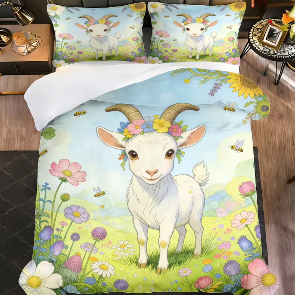 goat duvet cover soft fabric