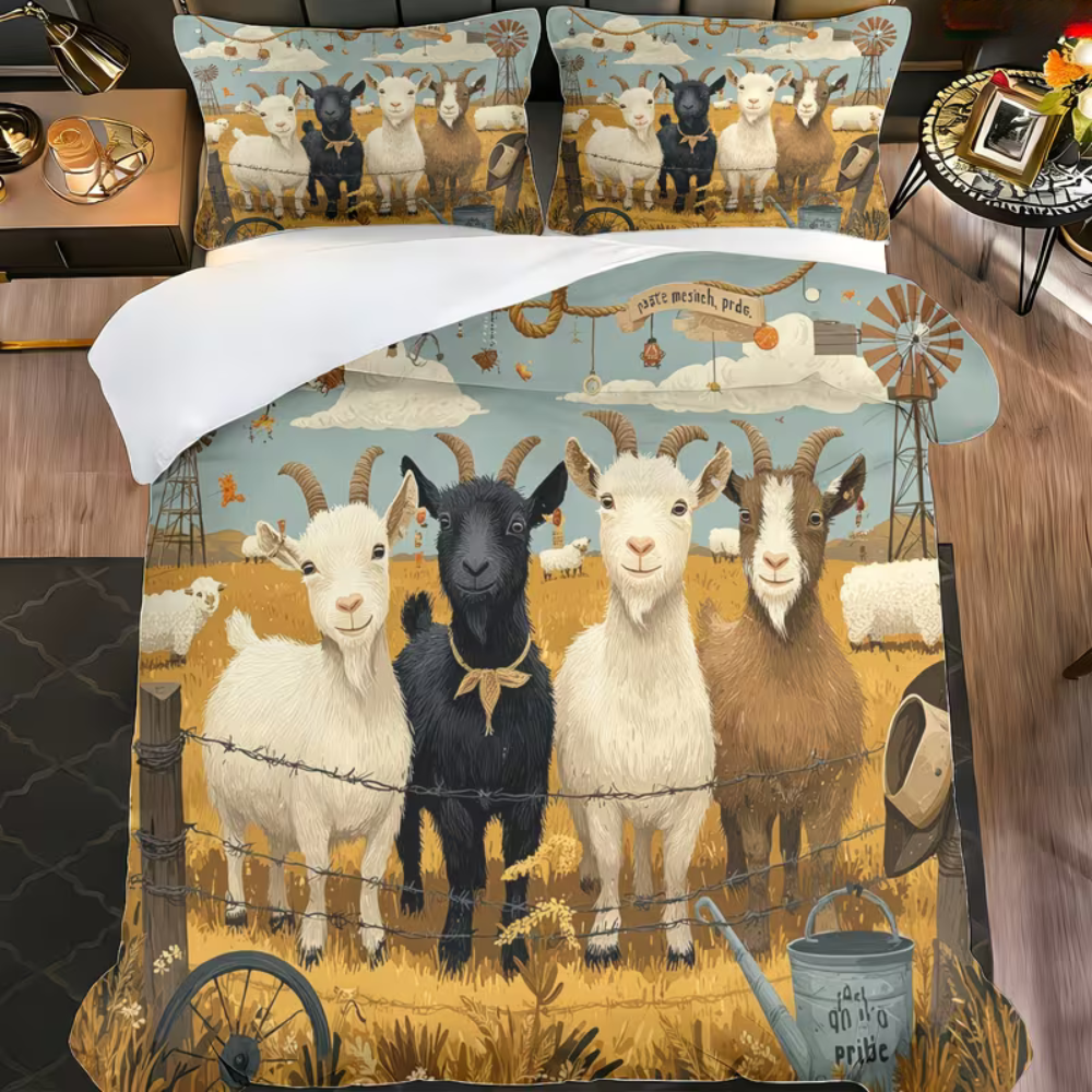 goat bedroom decor bedding