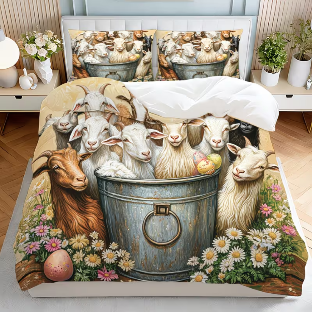 goat bedding detail