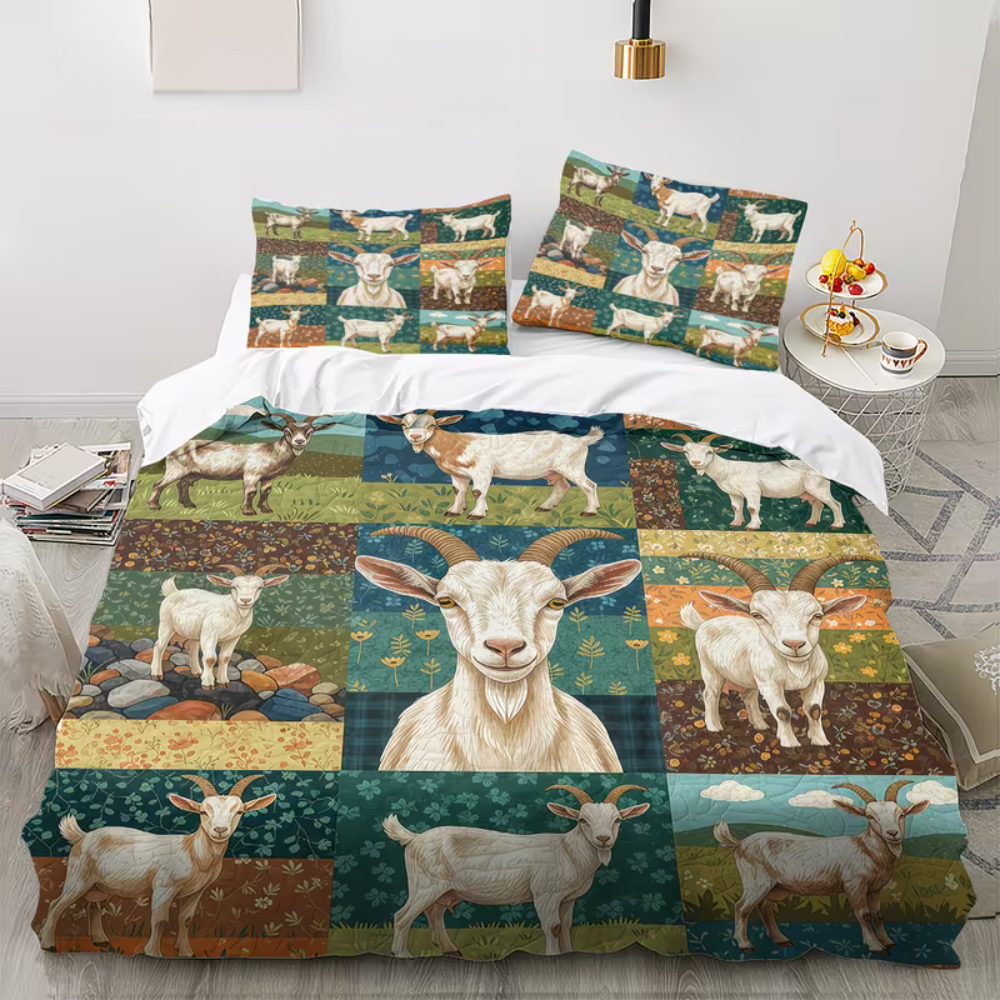 animal bedding vibrant print