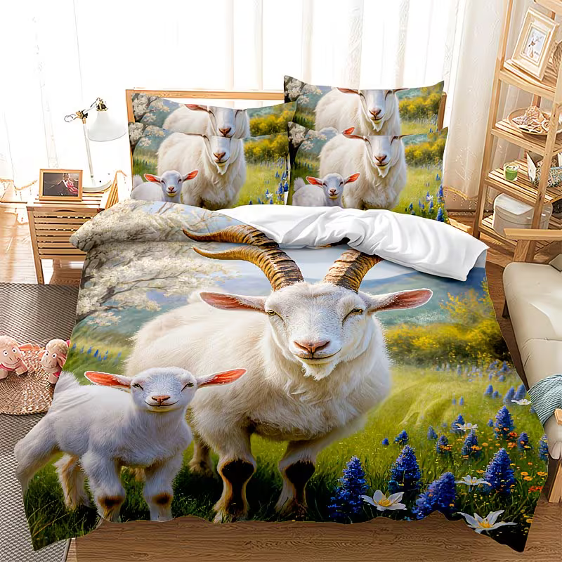 goat doona cover queen size