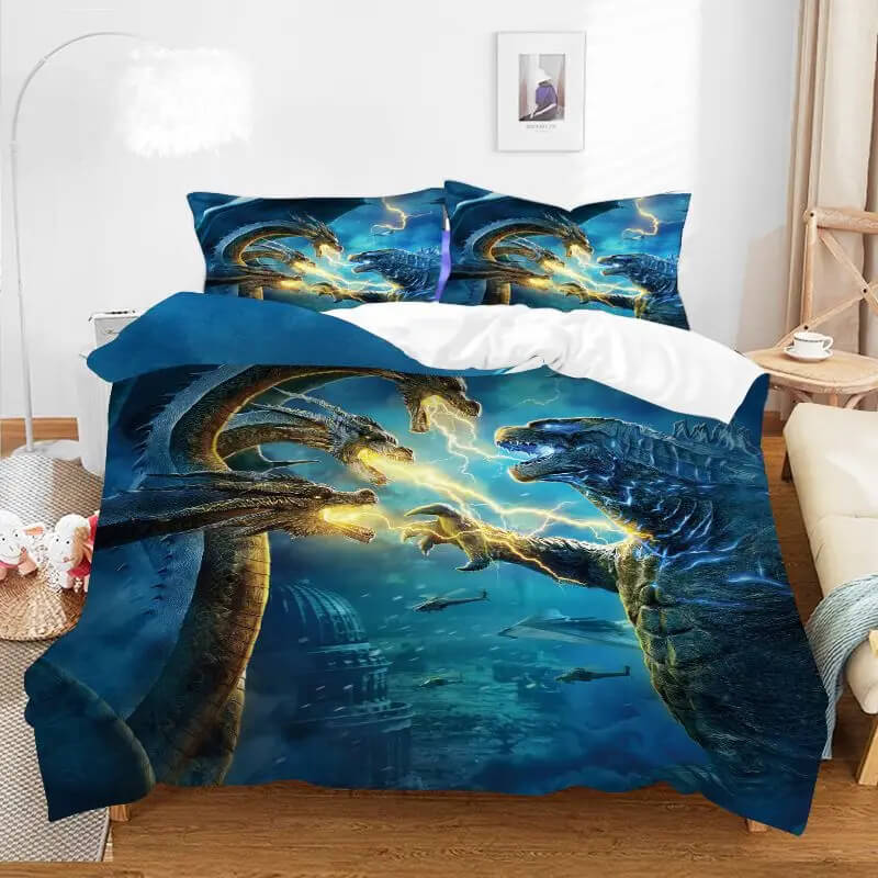 godzilla vs kong bedding set