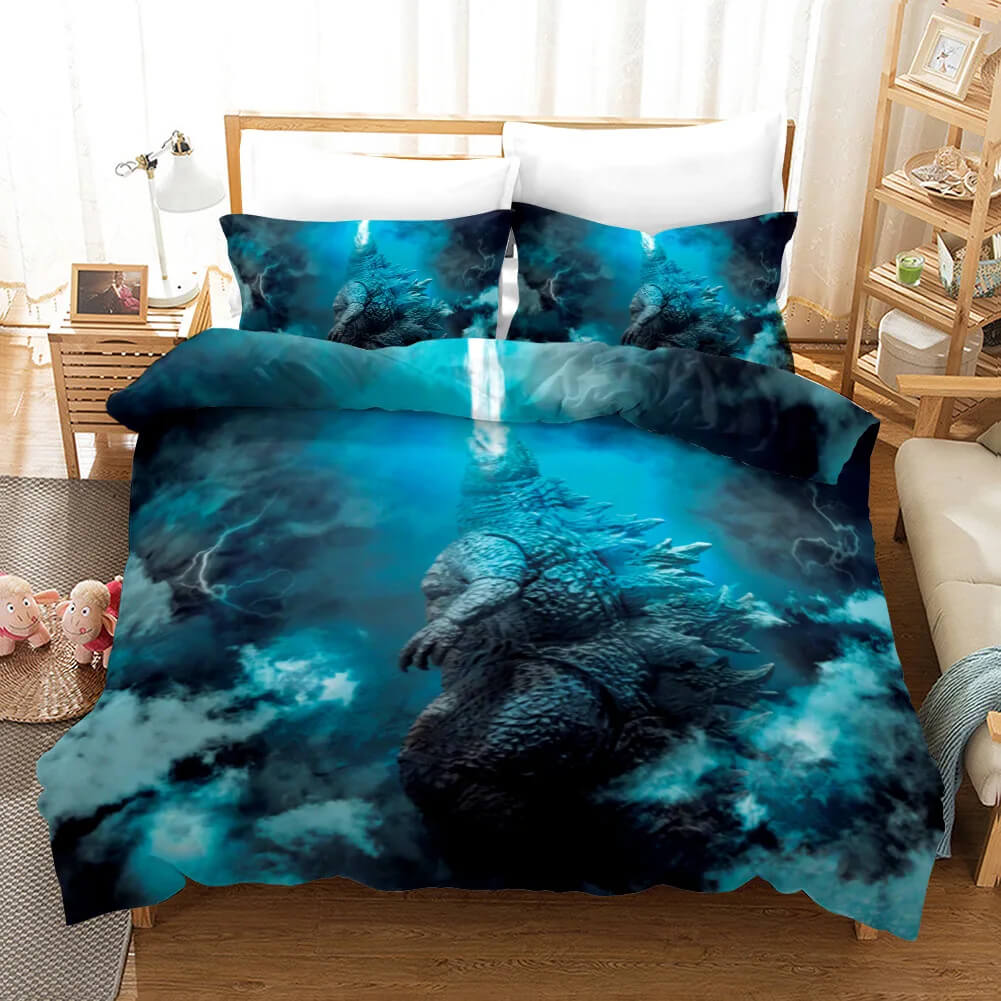 godzilla quilt cover for kids, teens & adults
