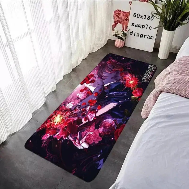 Gojo Satoru Anime Rug Zirconic