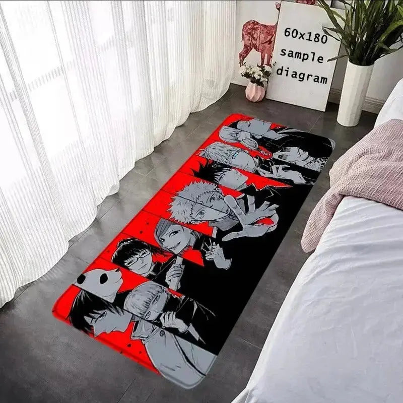 Gojo Satoru Anime Rug Zirconic
