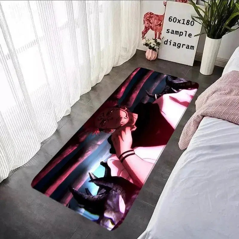 Gojo Satoru Anime Rug Zirconic