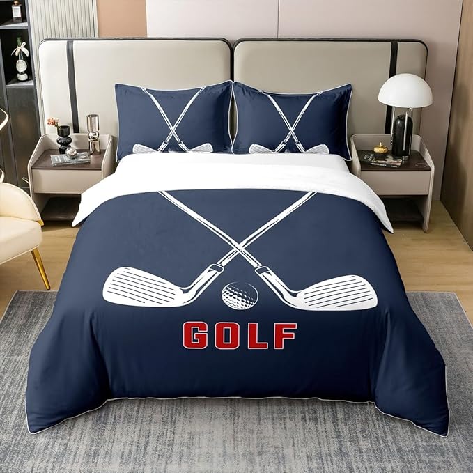 golf bedding set for kids, teens & adults