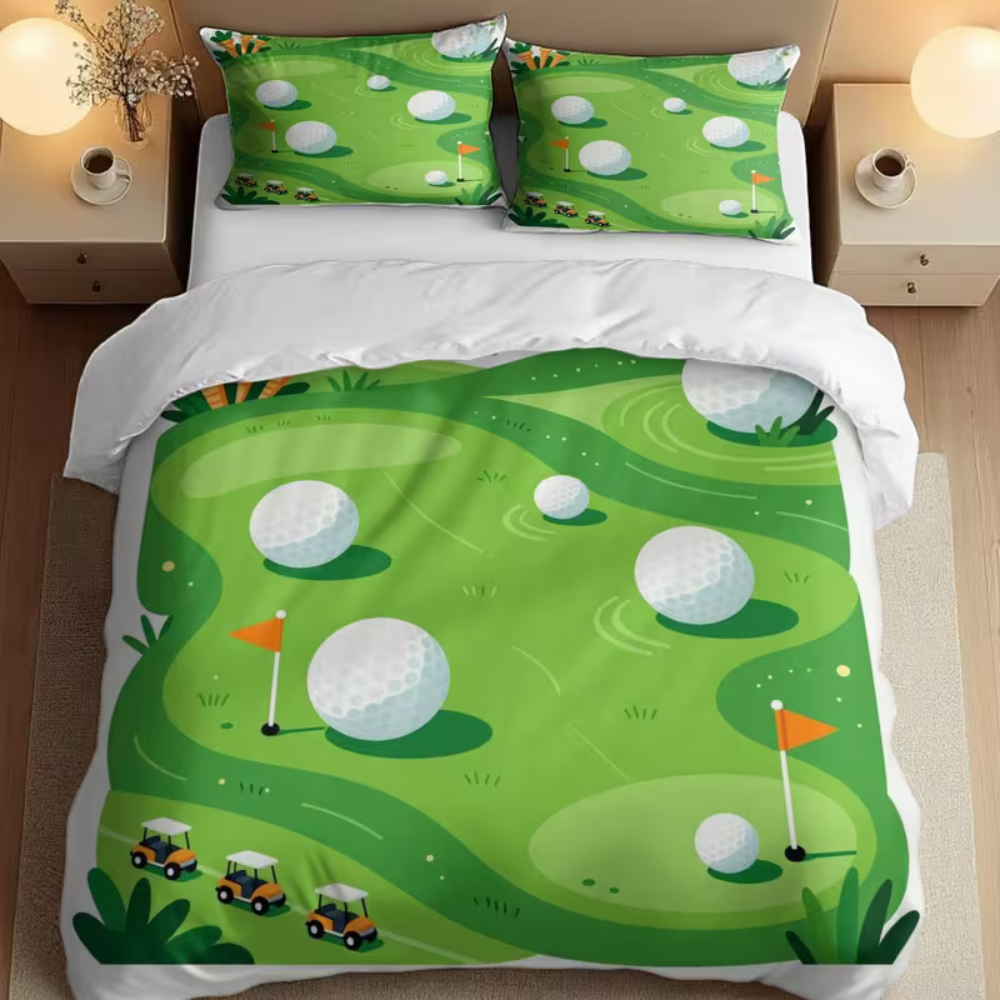 golf bedding detail