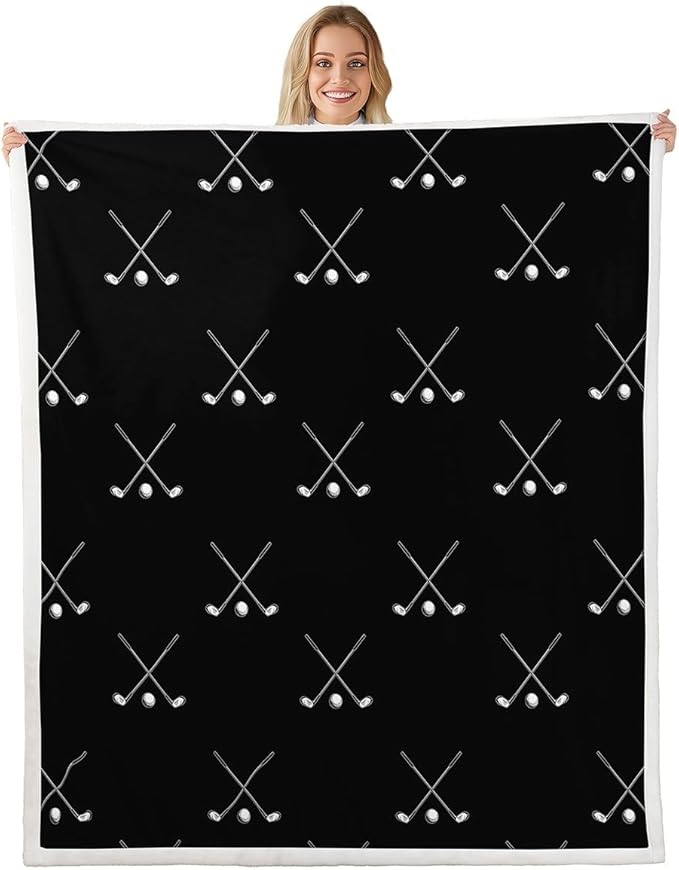 golf throw blanket HD print design