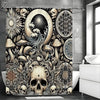 Gothic Mushroom Skull Shower Curtain My Store
