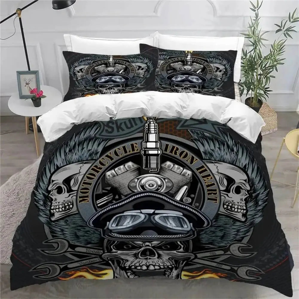 Gothic Skull Bedding Set