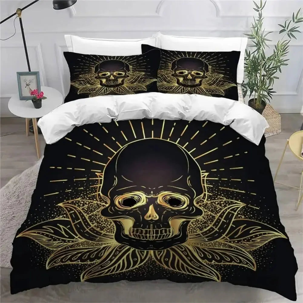 Gothic Sugar Skull Doona Cover