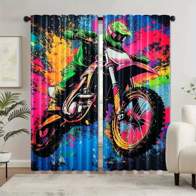 racing motocross window panels