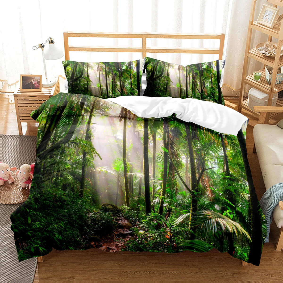 Nature theme duvet cover smooth fabric