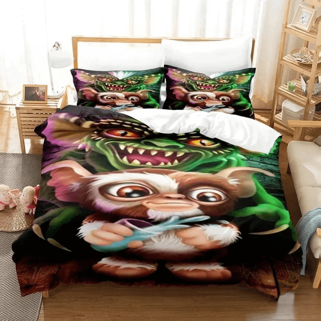 Fun 3D print Gremlins bedding set for adults and teens