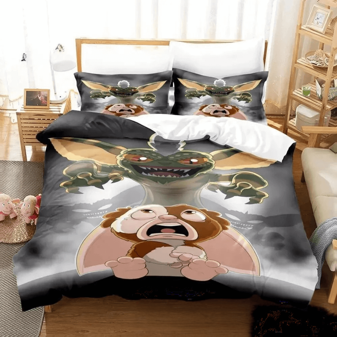 Gremlins themed quilt cover for teen bedroom decor