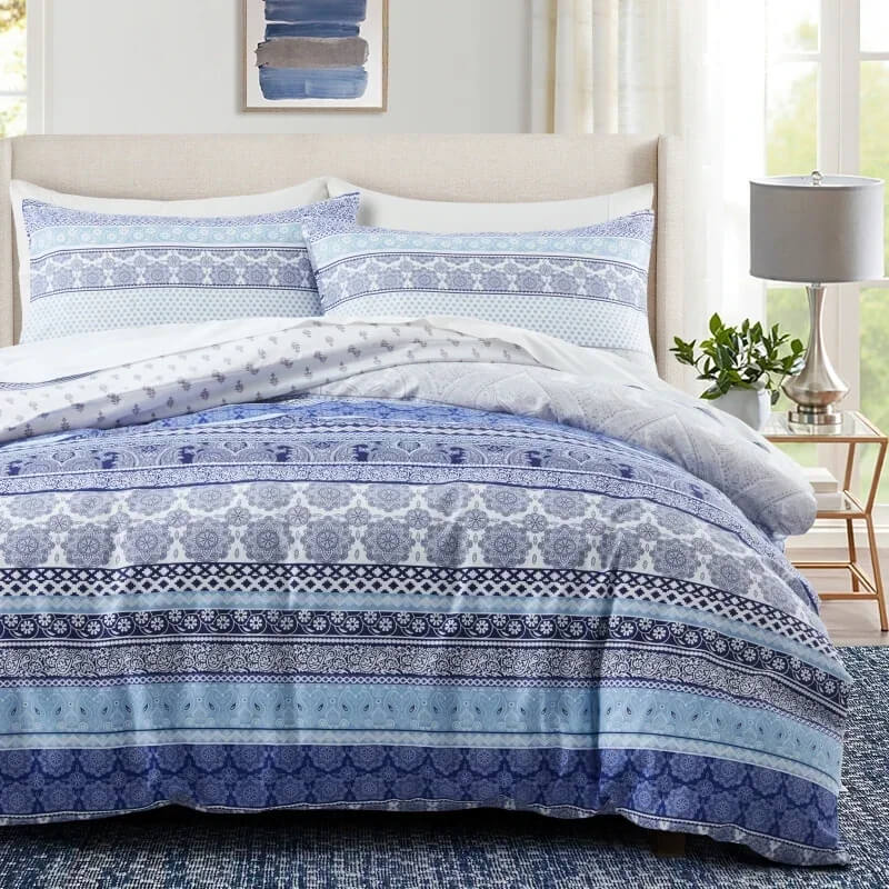 Modern boho quilt cover set