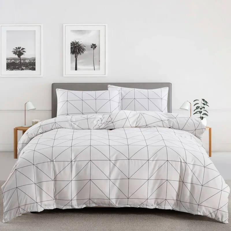 Geometric design doona cover