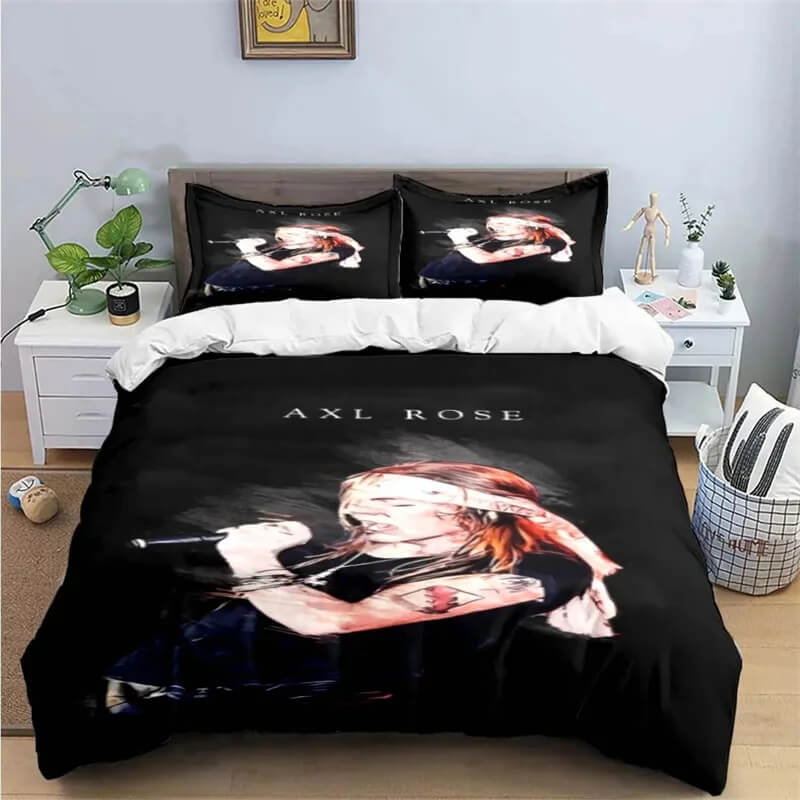Retro music bedding home decor