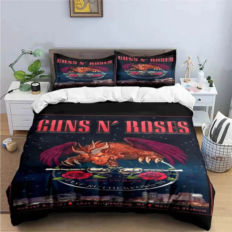Guns N’ Roses bedding boys room