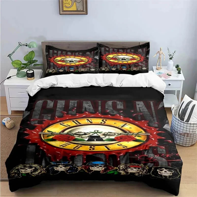 Guns N’ Roses bedding teen bedroom